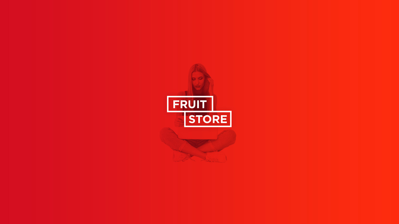 identity colorful Layout Fruit Computer funny cool logo Website