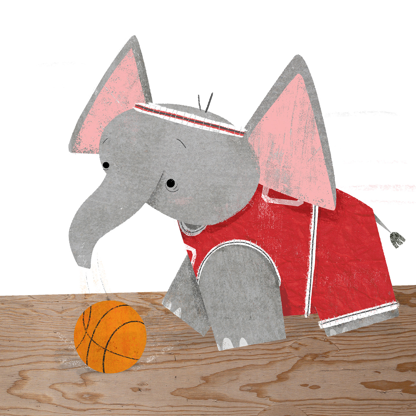book illustration Character design  children's book elephant kidlit Picture book story texture textures tutorial
