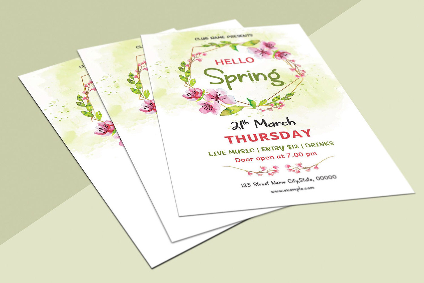 festival Invitation Flyer ms word party flyer photoshop template spring bash spring festival Spring Festival Flyer Spring Party spring poster