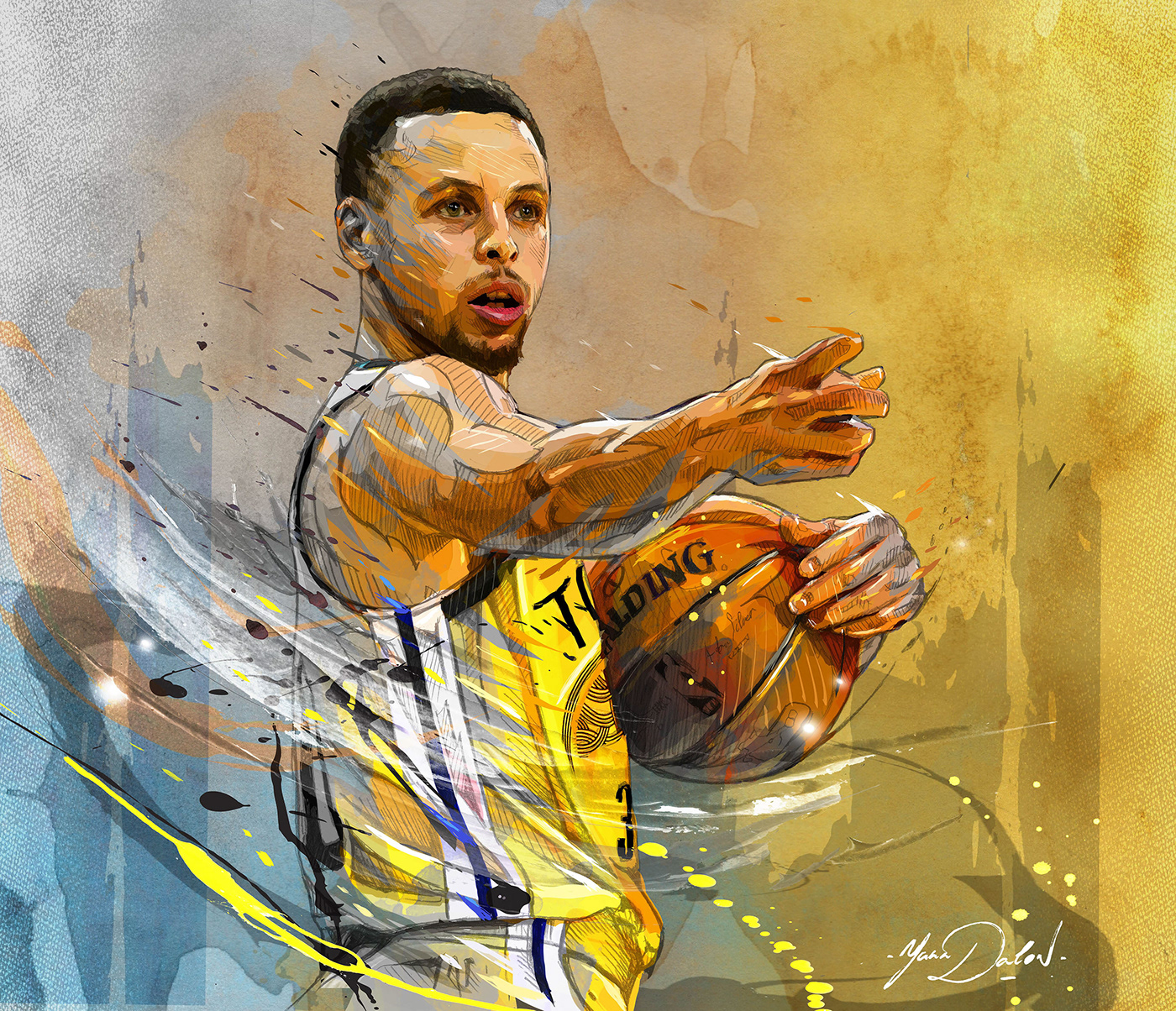 Stephen Curry Golden State Warriors Poster