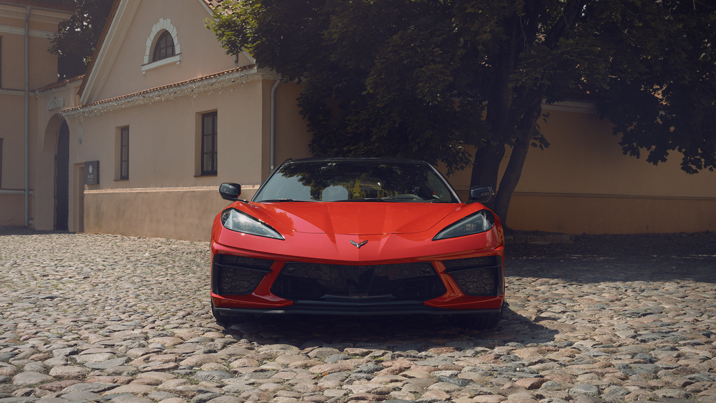 art automotive   c8 car Corvette glenksas Photography  photoshop retouching  stingray