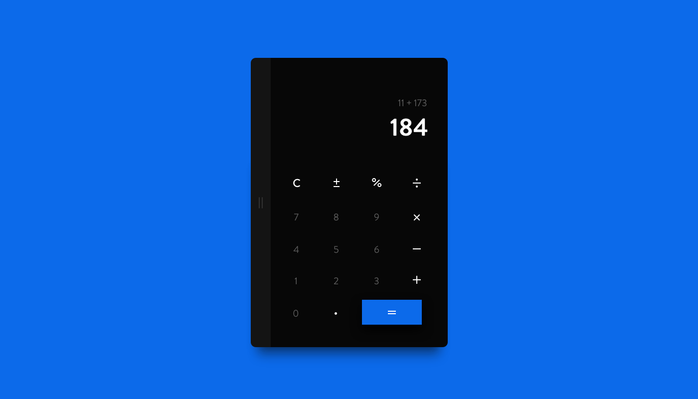 UI ux button screen design Web calculator Icon