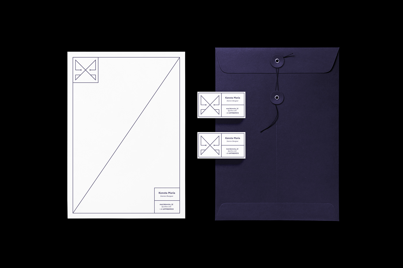 corporate design identity Interior lines squares system visual