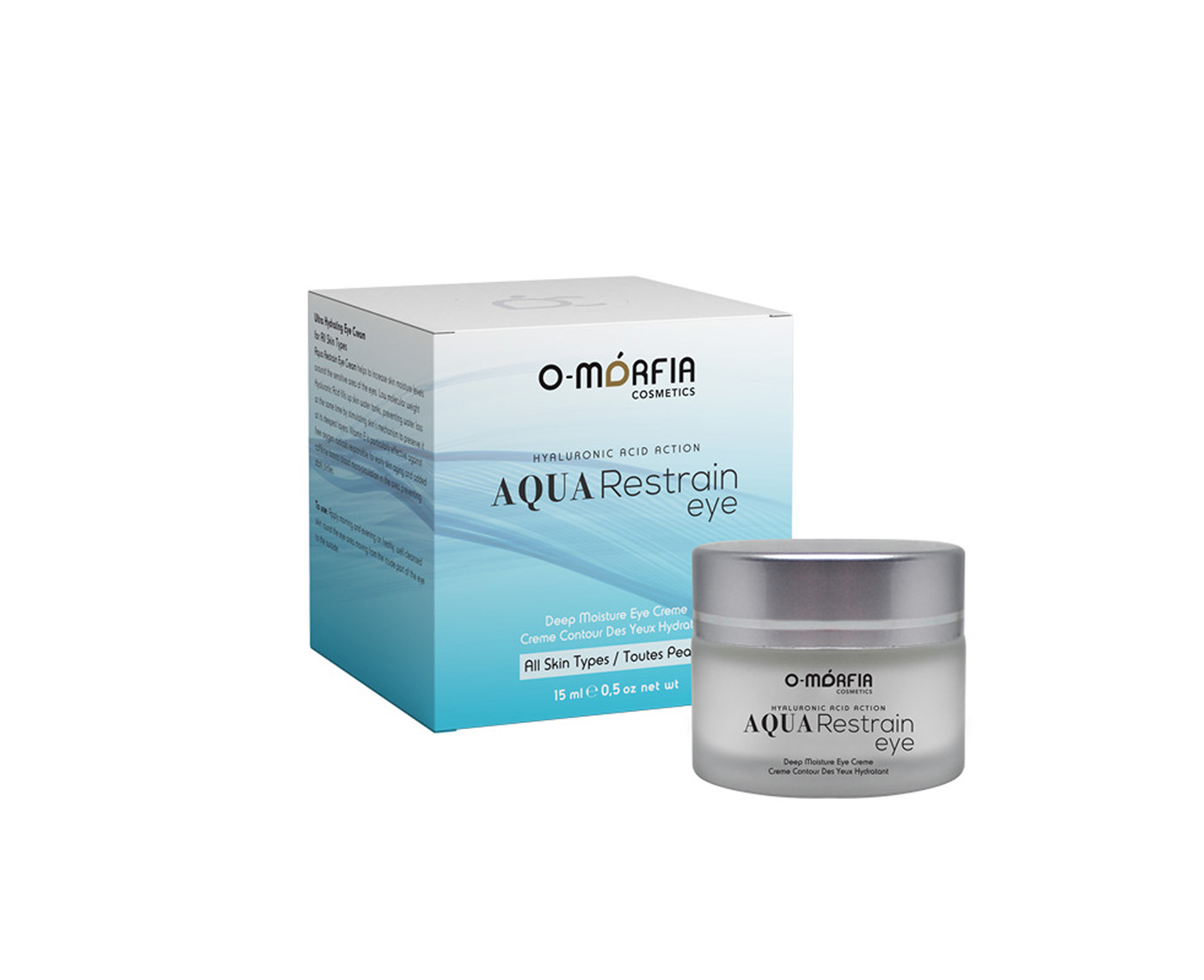 Packaging cosmetics aqua merchandising water wave package design  hydrating o-morfia cosmetics face cream