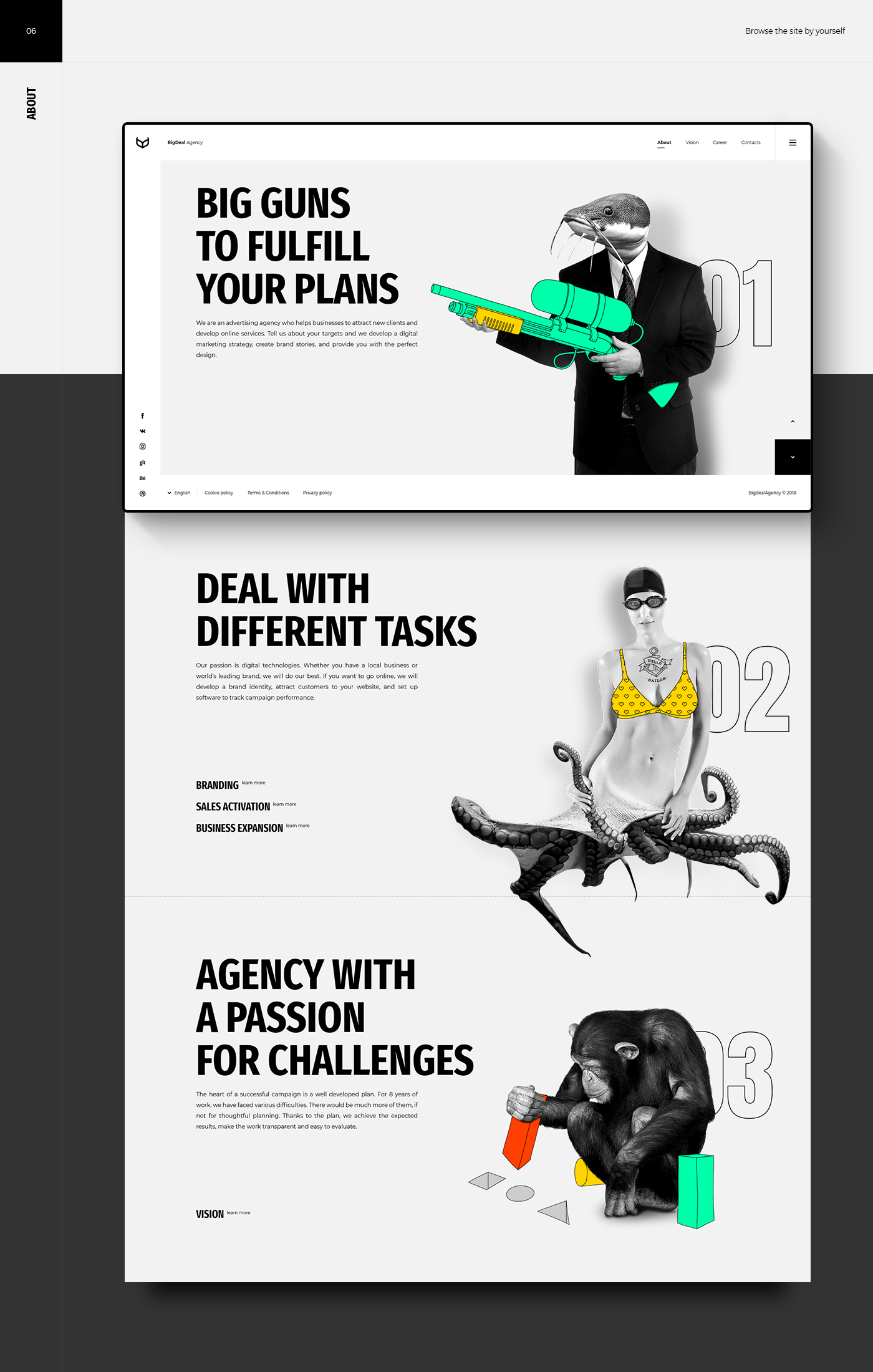 UI ILLUSTRATION  concept Website agency ad branding 