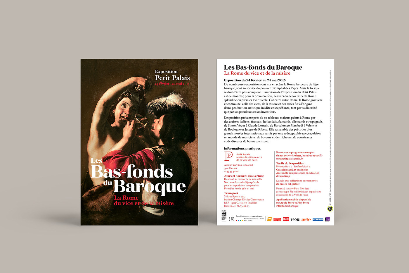 Adobe Portfolio affiche poster musée museum petit palais Les Bas-fonds du Baroqu