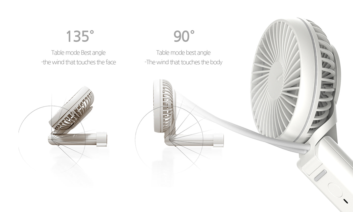 Portable fan hand fan rendering desk fan design designstudio product inderstrial design product design 