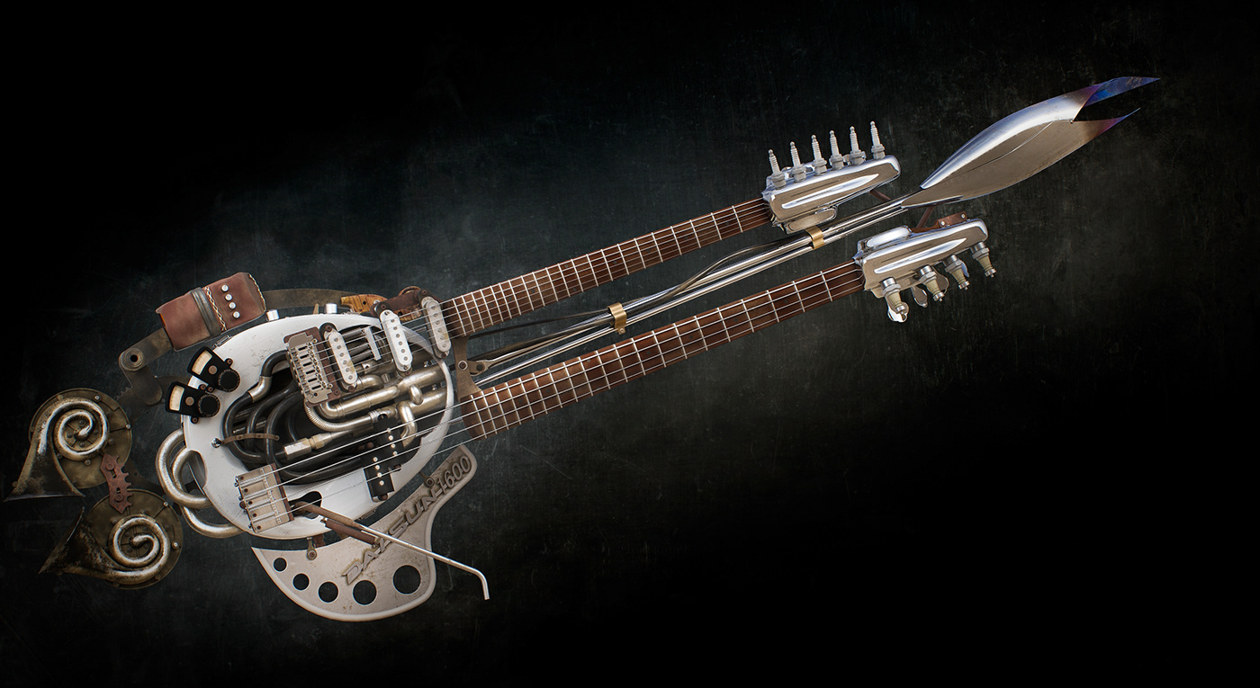 Mad MAX Doof wagon guitar CGI engine