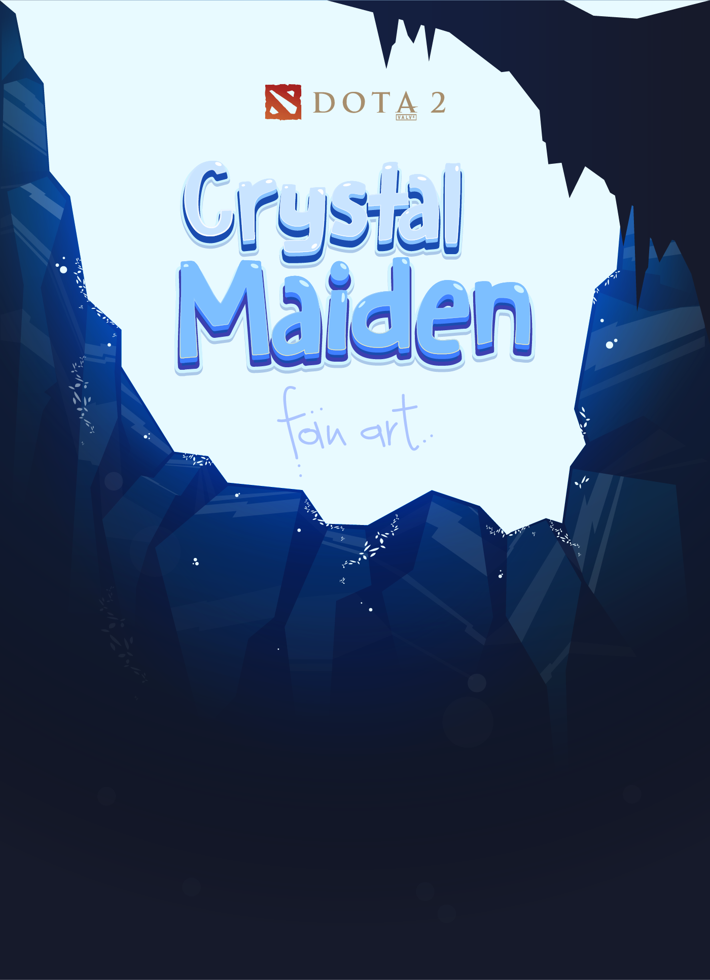 crystal maiden DOTA videogame cartoon CGI 2D 3D vector 3dmax Illustrator