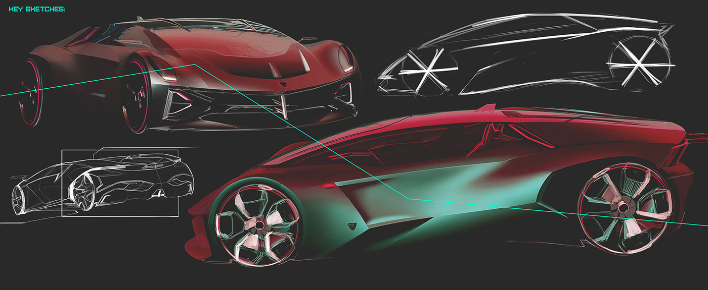 lamborghini vega supercar cardesign automotive   advanced hypercar hybrid Transportation Design design