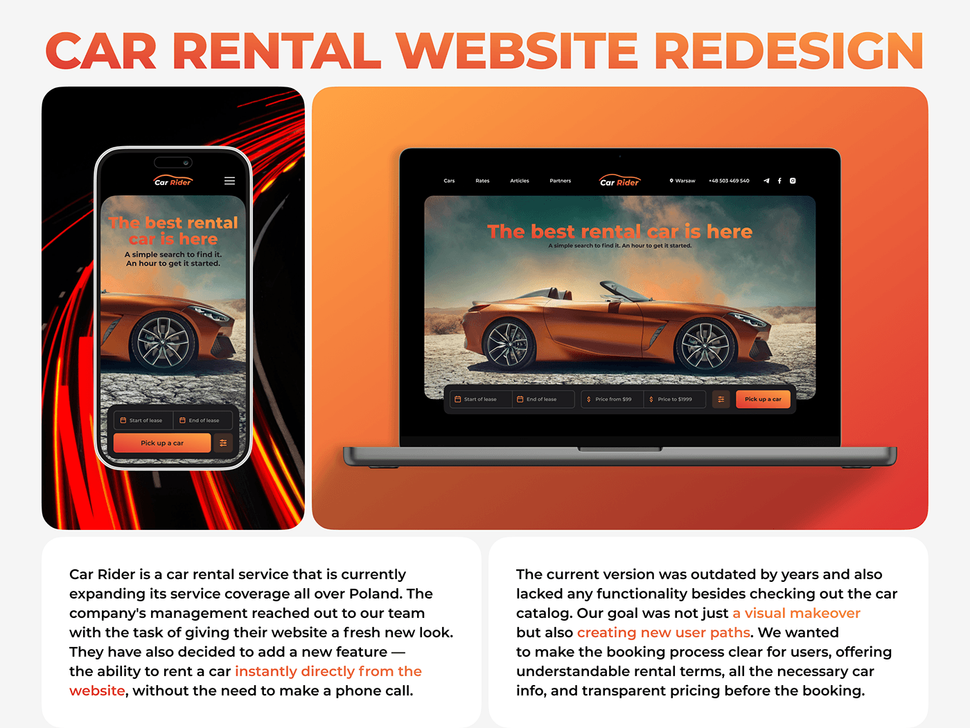 carrental redesign Web Design  Service design user interface UI/UX car Carsharing rent a car sharing economy
