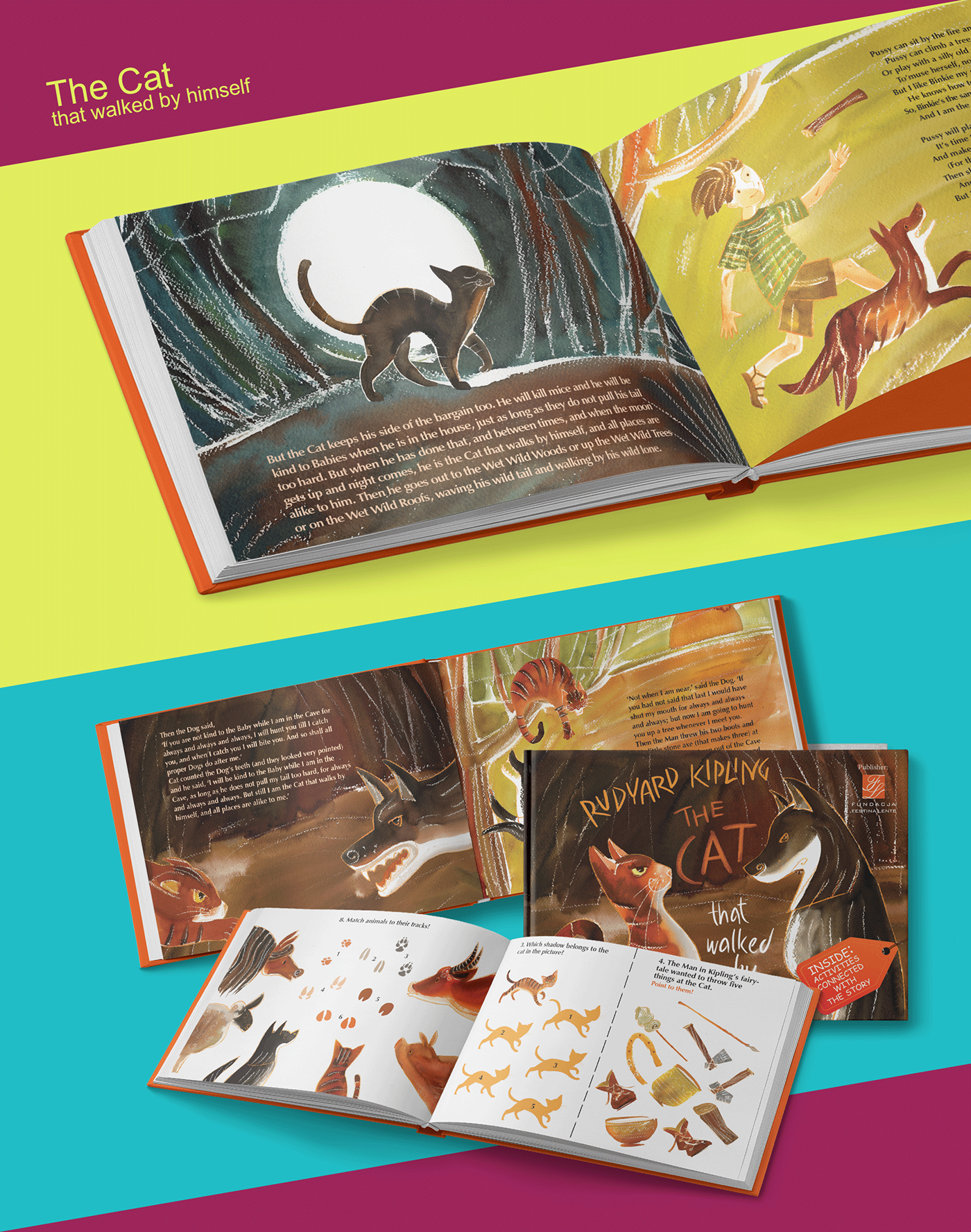design children kids cd dtp Desktop Publishing book e-book story audiobook printed Web online visualisation cover