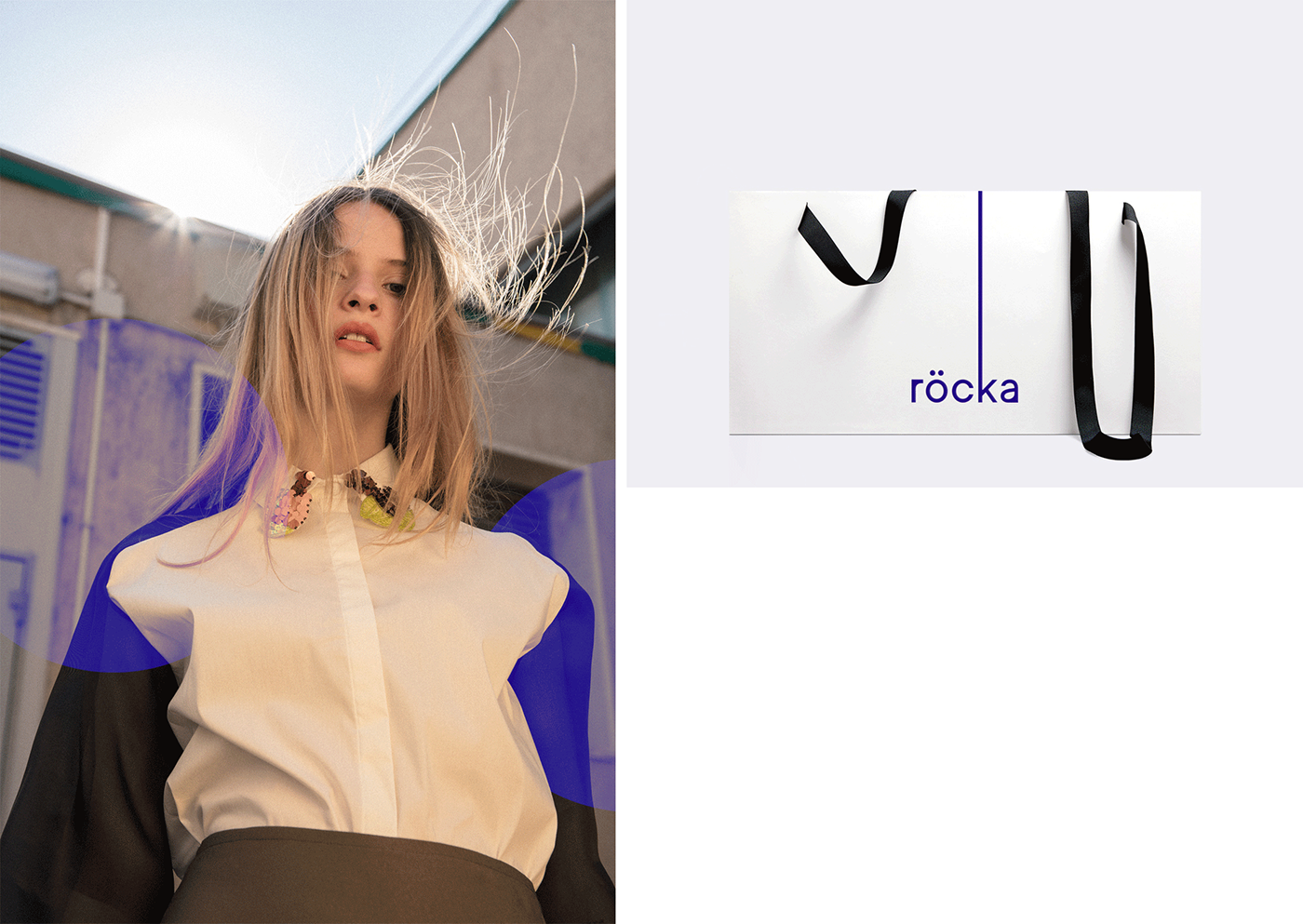 brand font type purple logo Fashion  Packaging textile Shopper gif