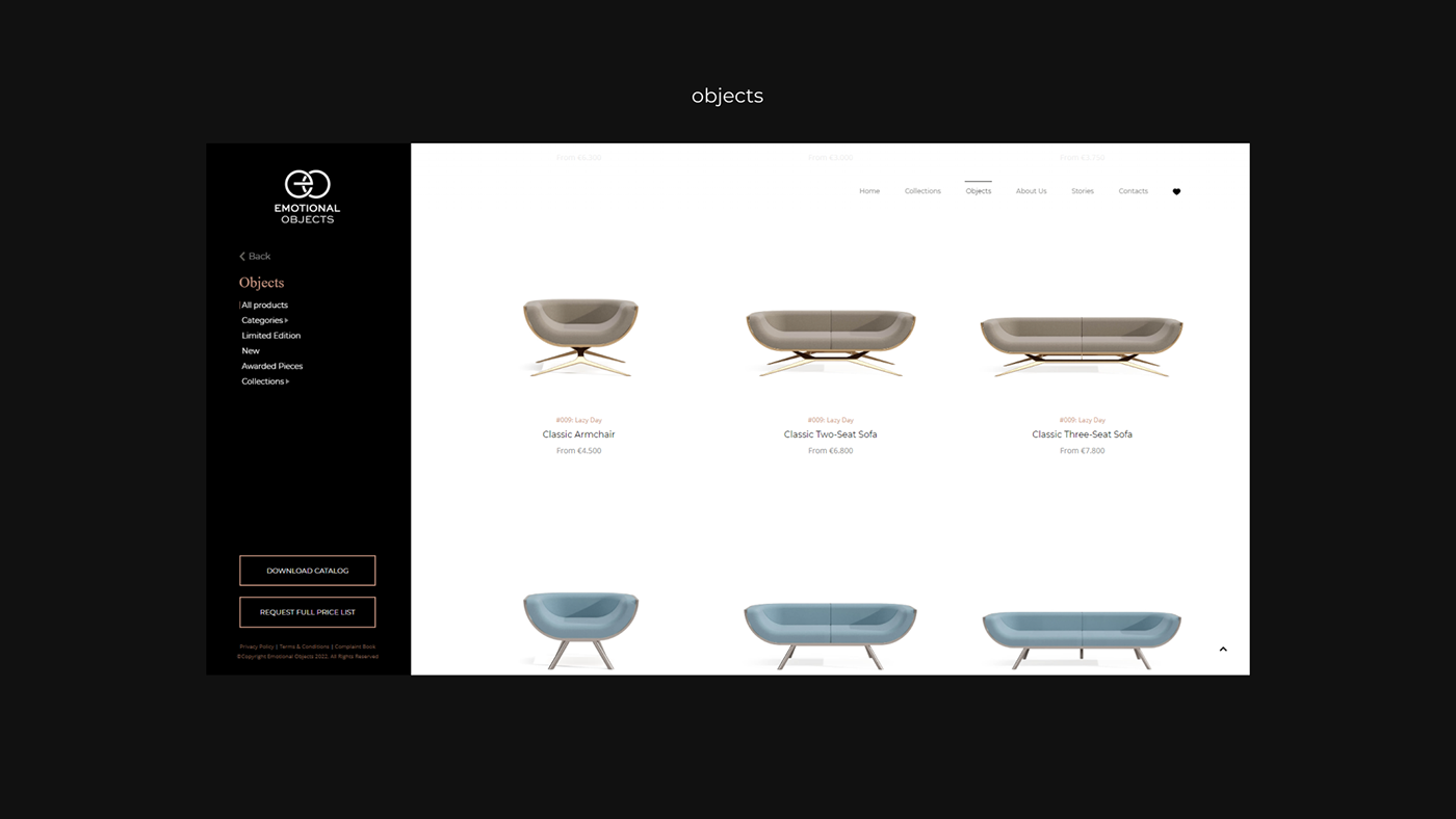 3D elementor furniture interior design  luxury Render UI/UX Web Design  Website wordpress