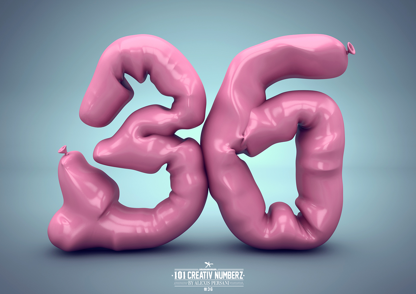 Creative Numbers Typography