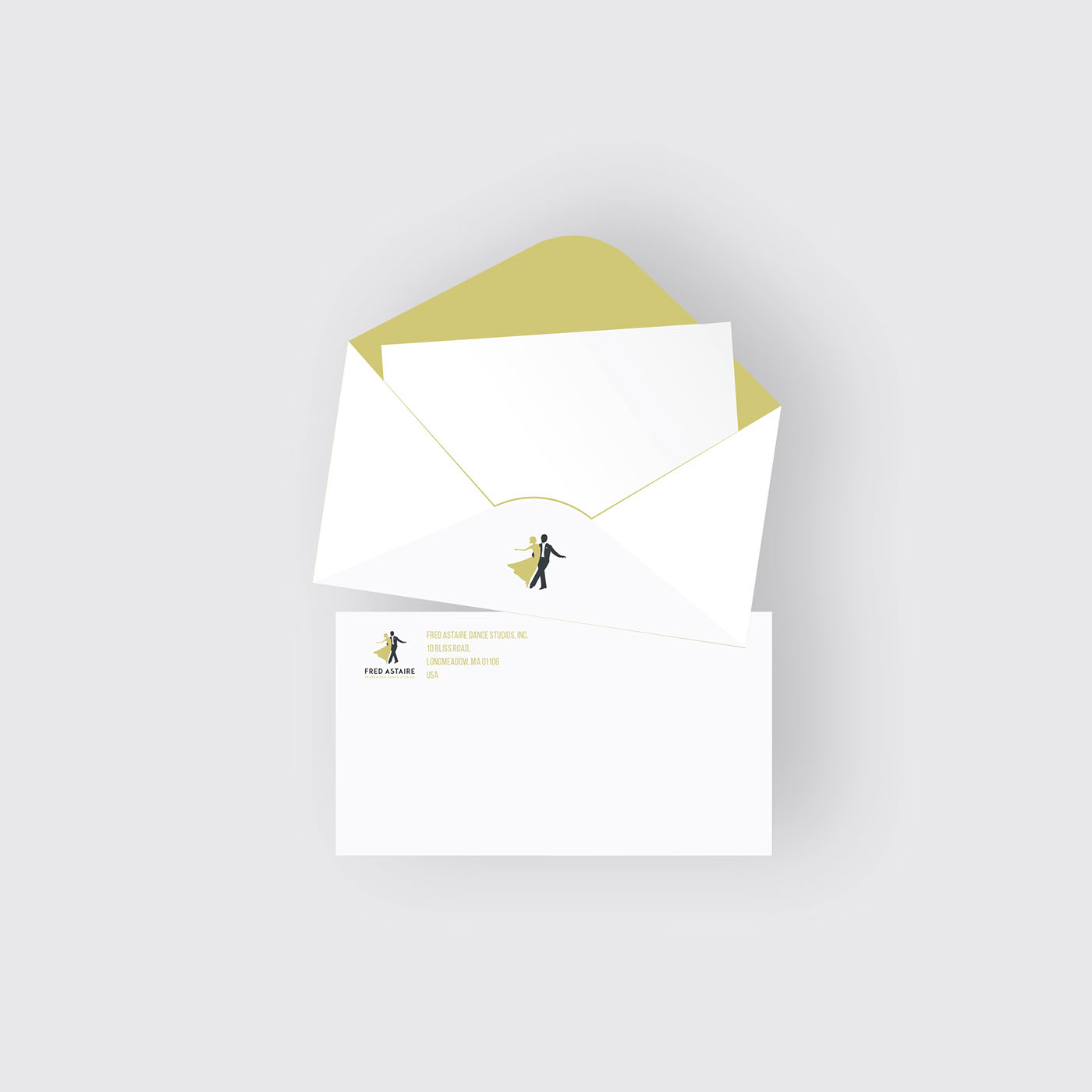 fashon artist Show creative elegant DANCE   logo business card letterhead envelope