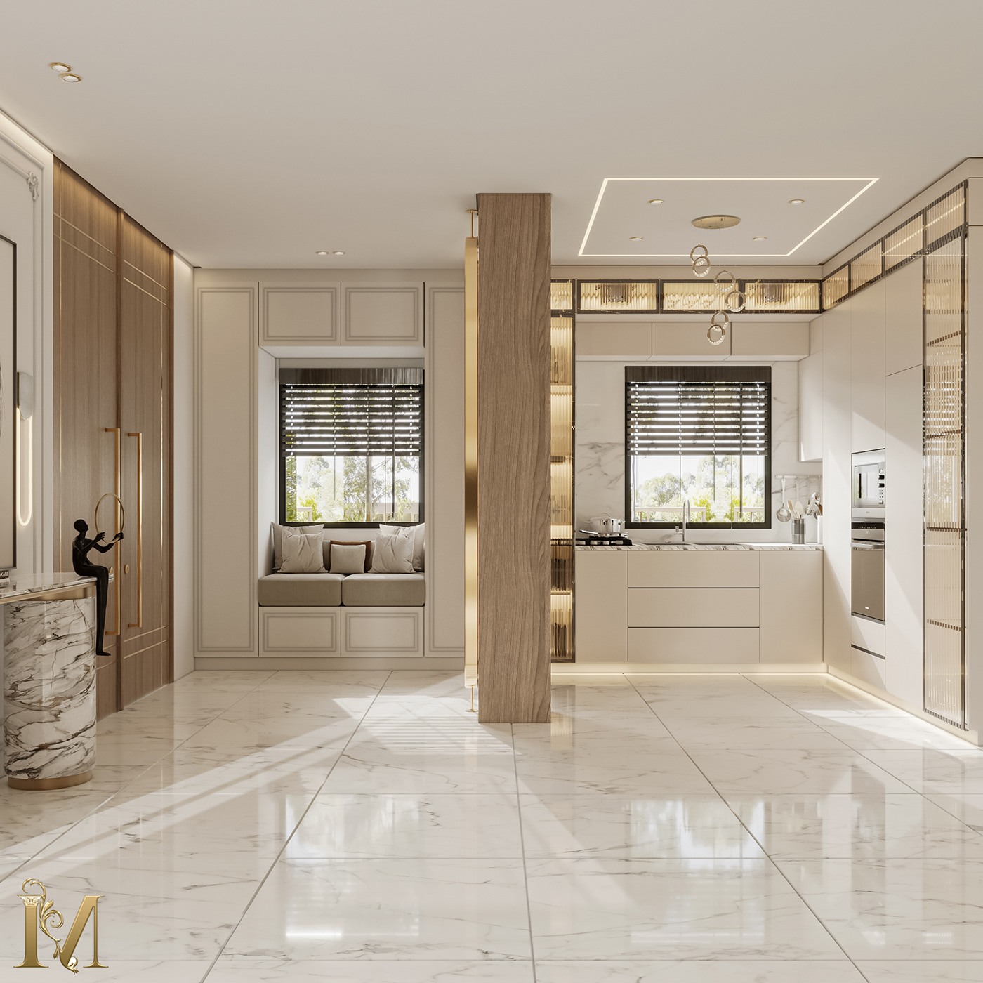 3D CGI decor design Interior interior design  luxury Luxury Design architecture Men majlis design