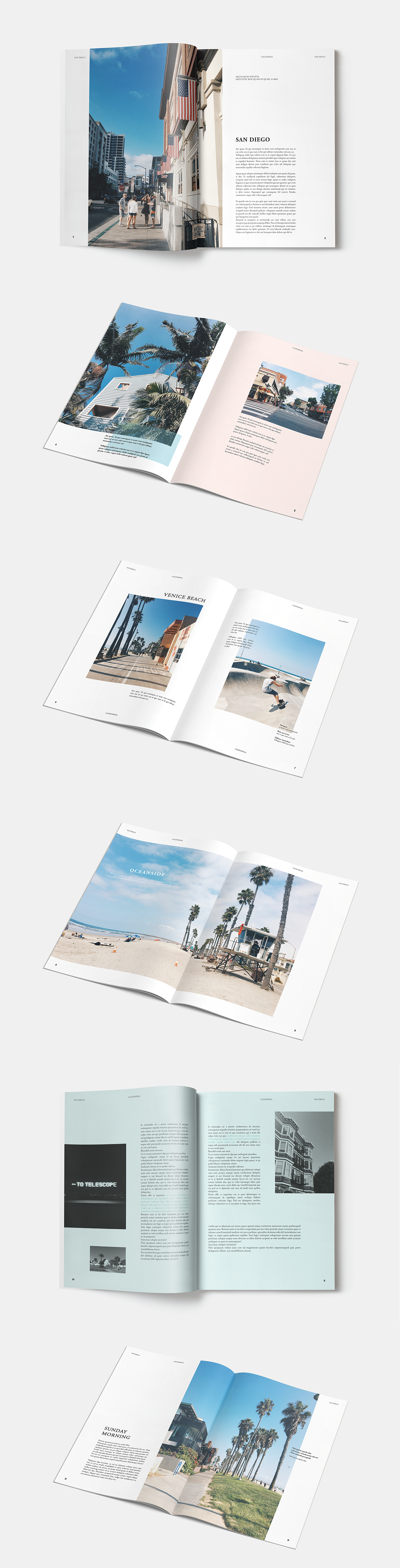 California book Bookdesign design editorial editorialdesign vacation Holiday Layout
