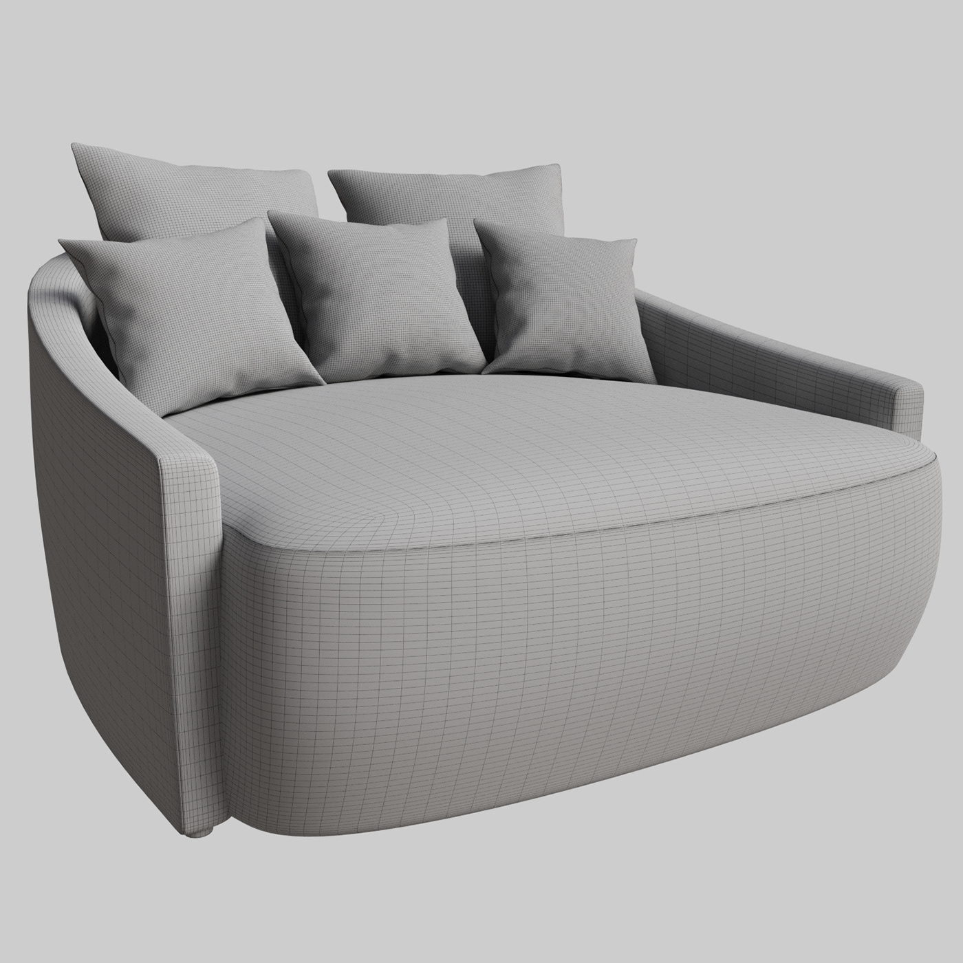 3d modeling visualization armchair design Interior 3ds max modern 3dmodel