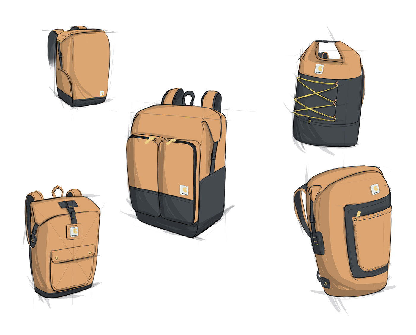 ID Sketching 2011-12 on Behance  Backpack drawing, Industrial design sketch,  Human figure sketches