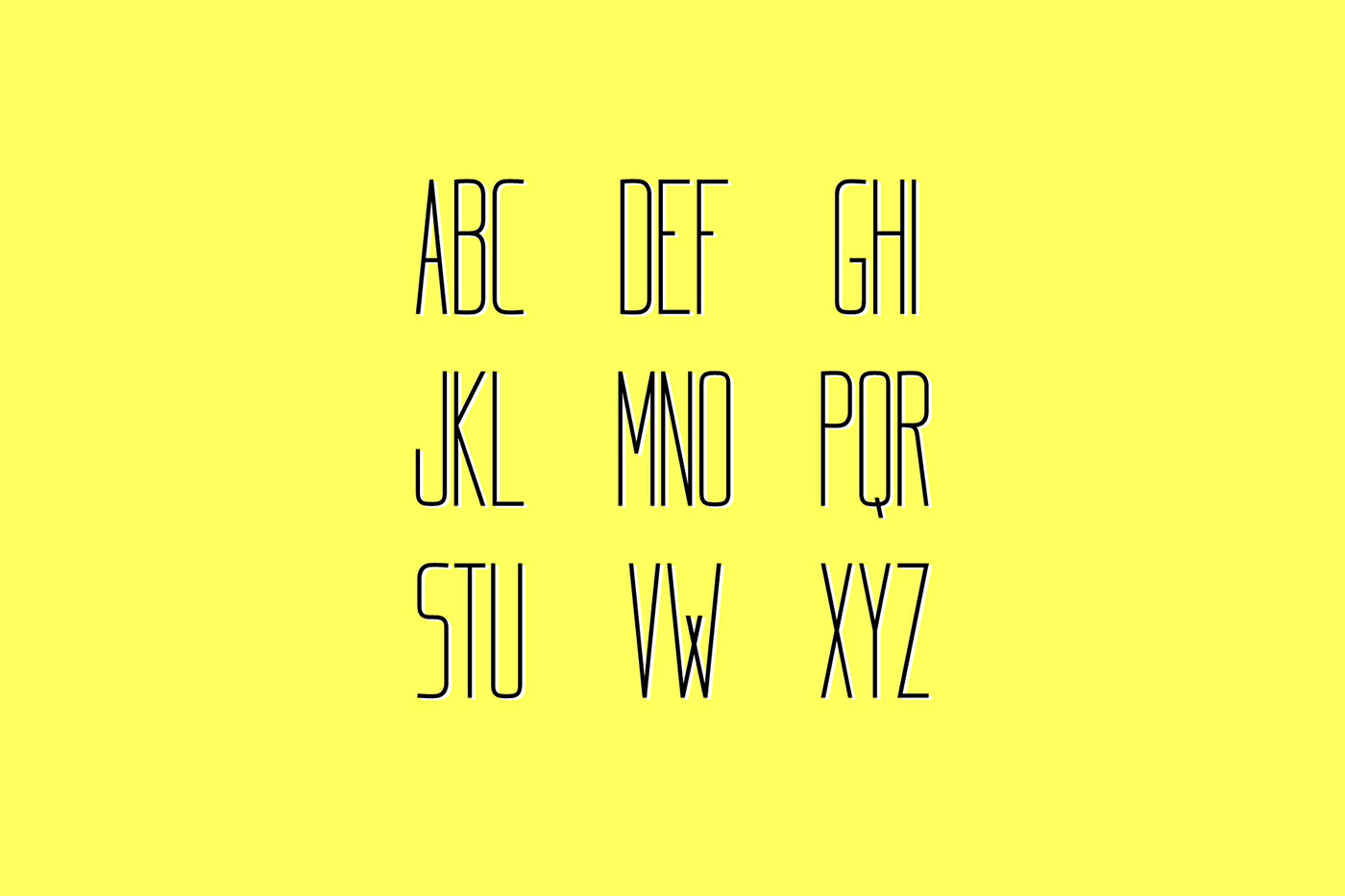 typography   Title compact Kømpakt free font