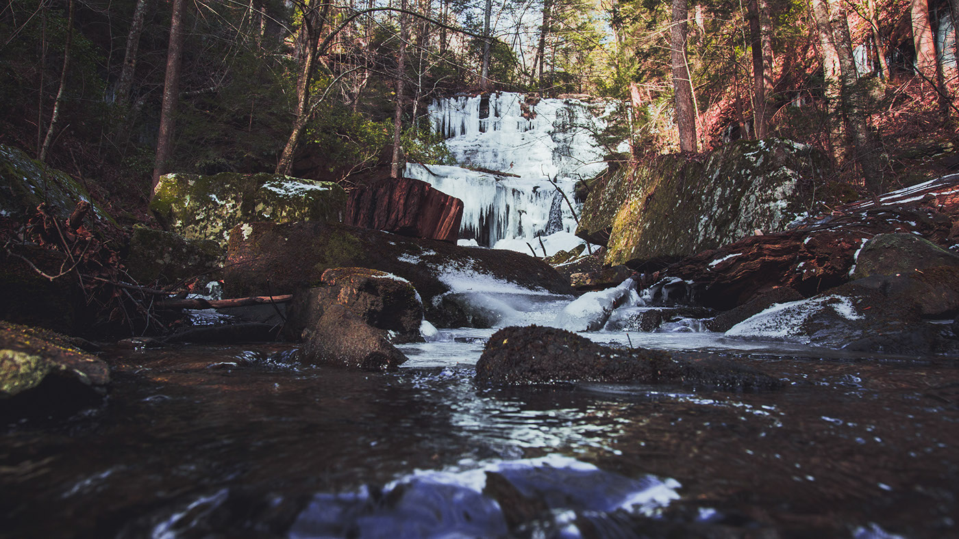 Photography  winter Nature waterfall Landscape
