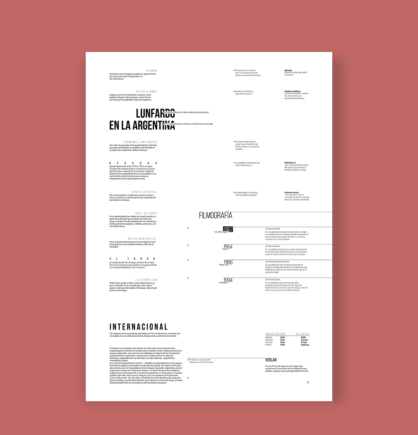longinotti editorial fadu design brochure type sistema Booklet esquematica infografia