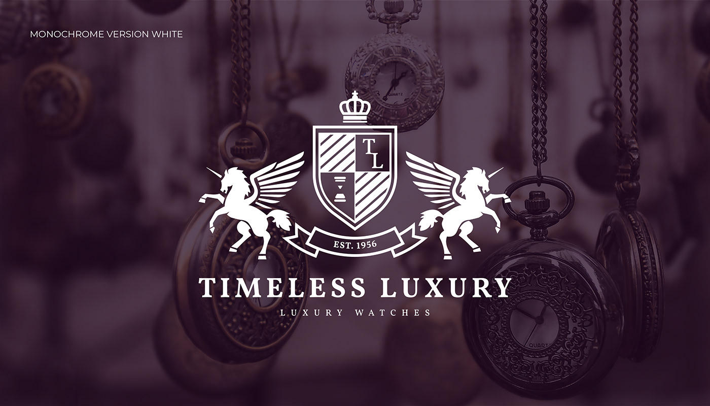 Logotype brand identity graphic design  Graphic Designer heraldic elegant luxury identity brand branding 