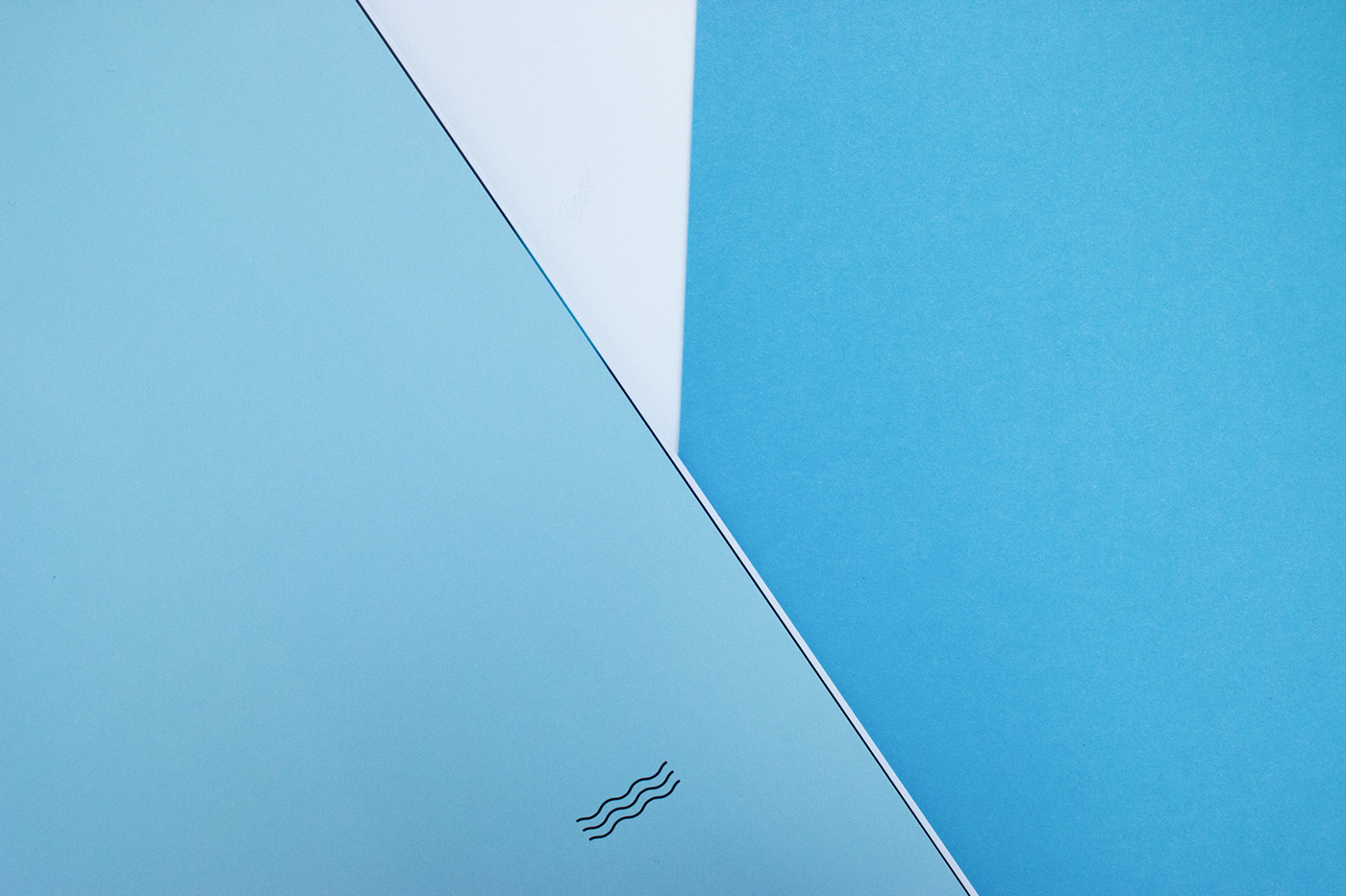 editorial Catalogue graphic design  blue water minimal