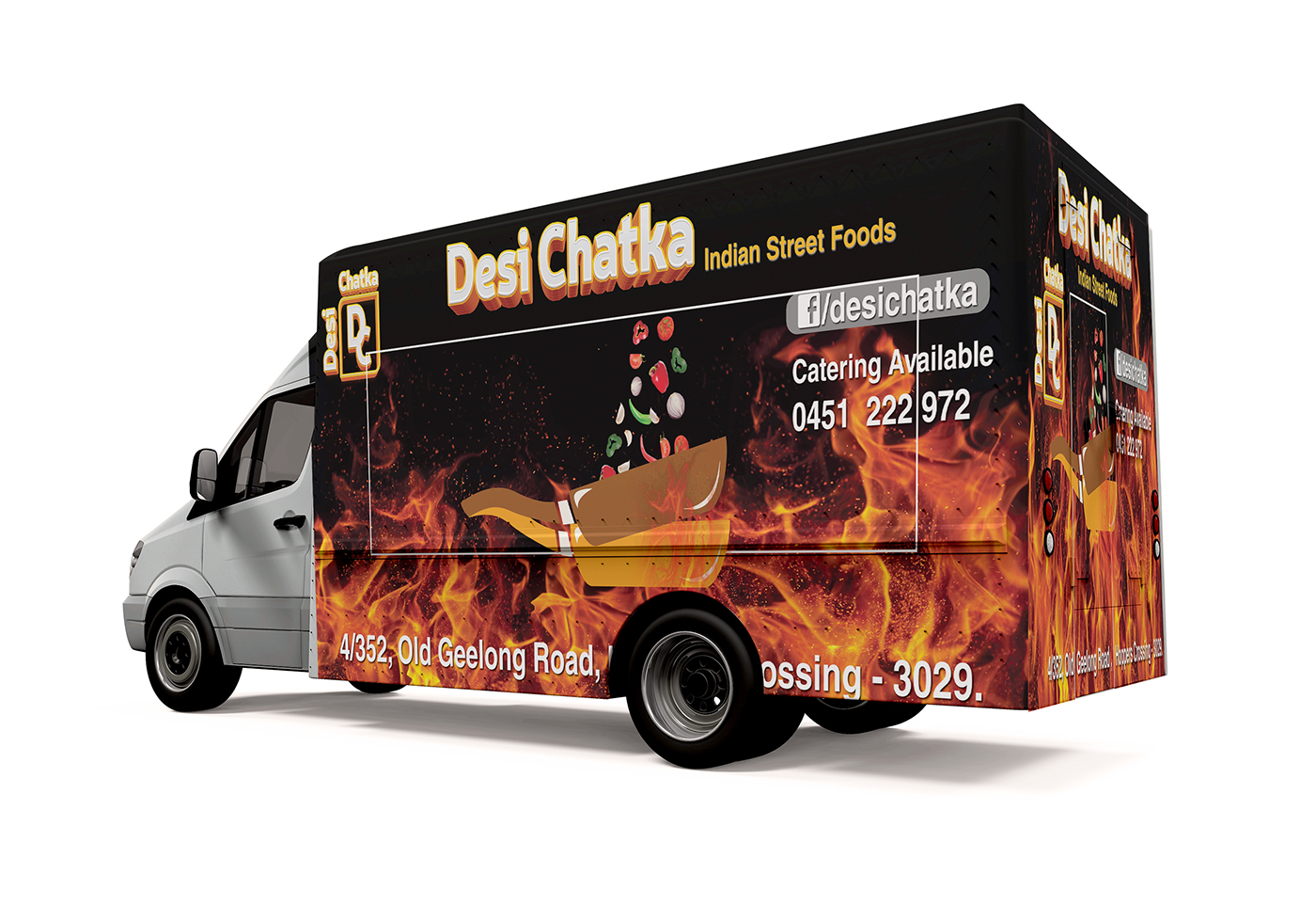 Desi Chatka Food truck Creatrix  creatrix5 design