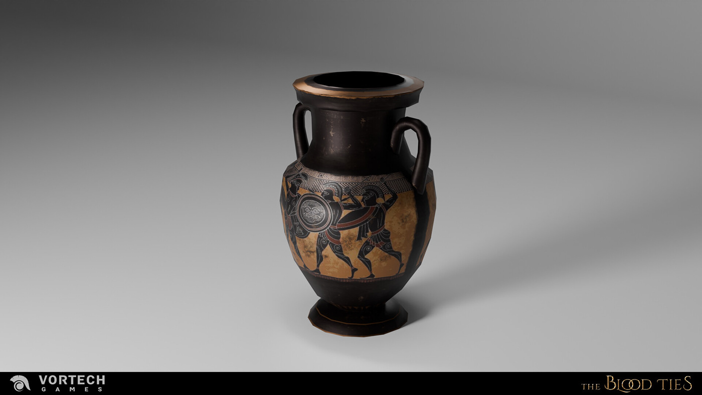 Vase ceramic 3D antiquity cup gameart fantasy artwork Graphic Designer old