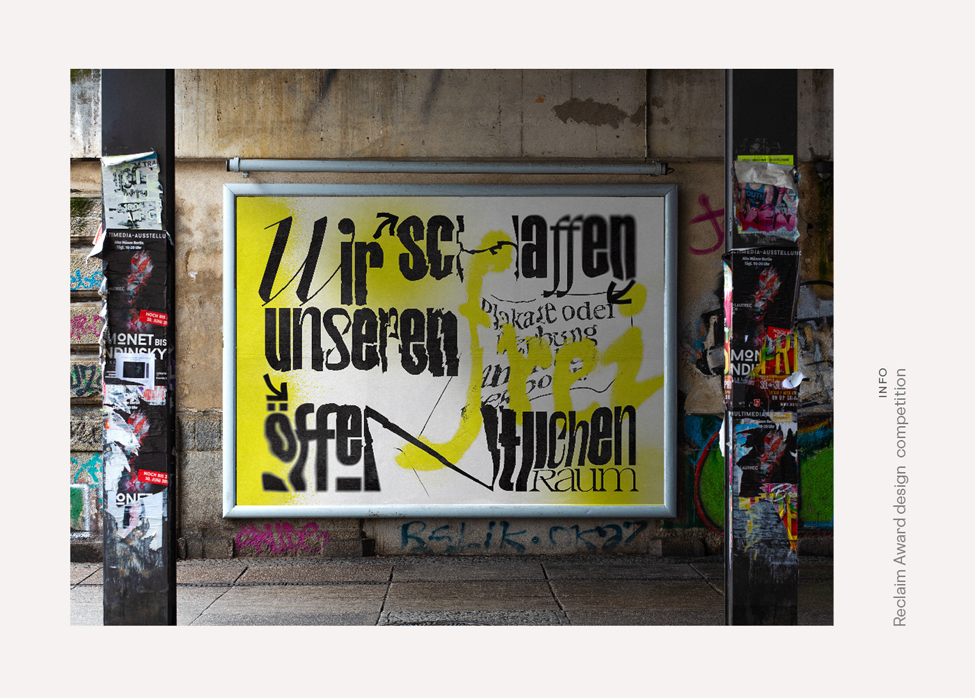 poster print design  social design installation Urban colours Guerilla