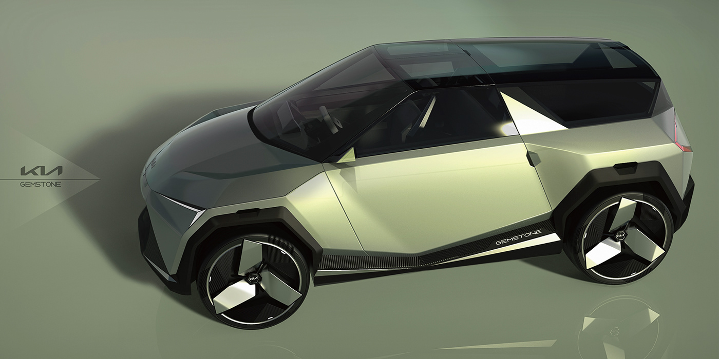 Alias Automotive design car 3D Transportation Design industrial design  kia sketch modeling concept car