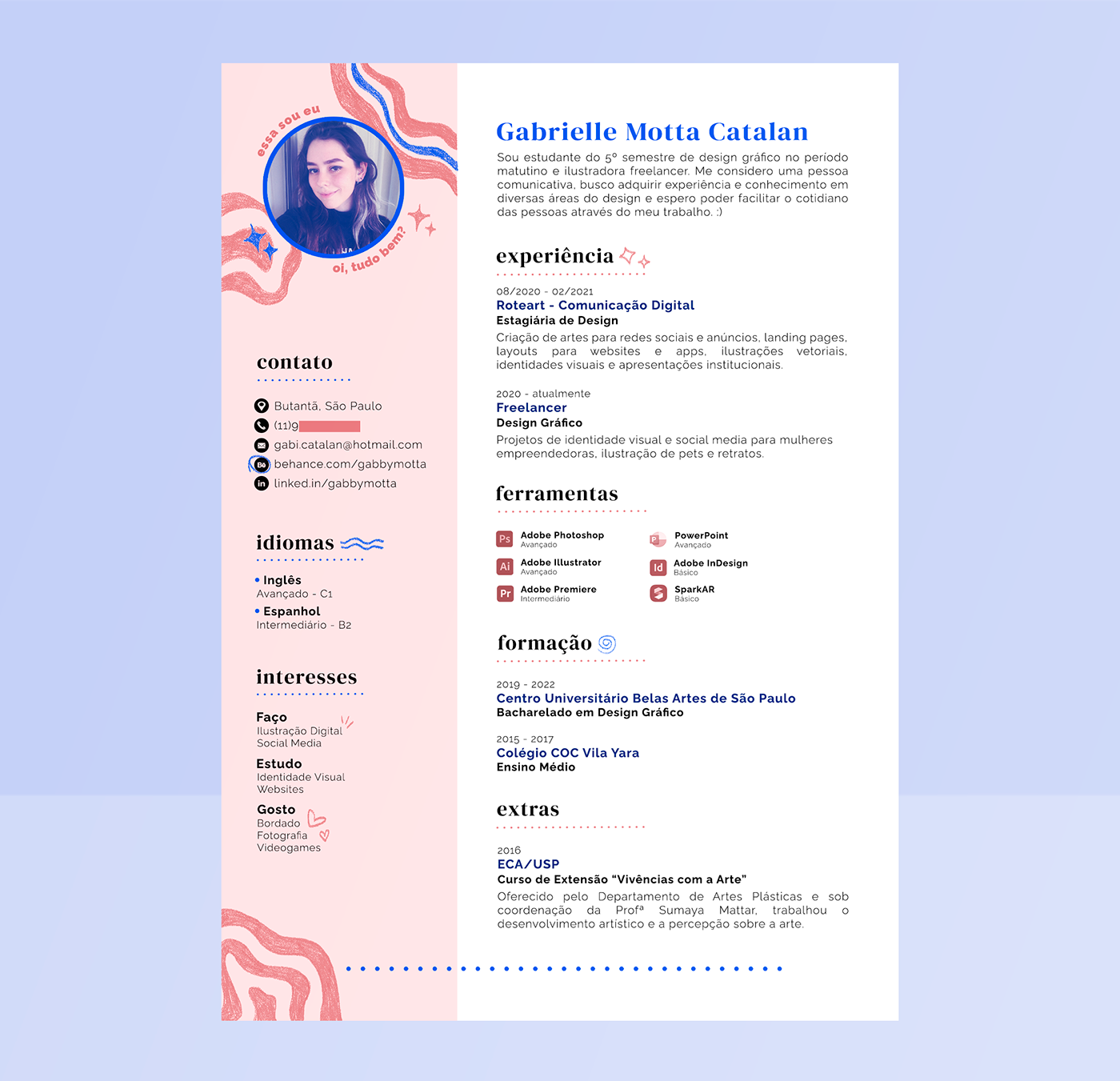 Currículo curriculum Curriculum Vitae CV designer personal personal branding Resume Vitae
