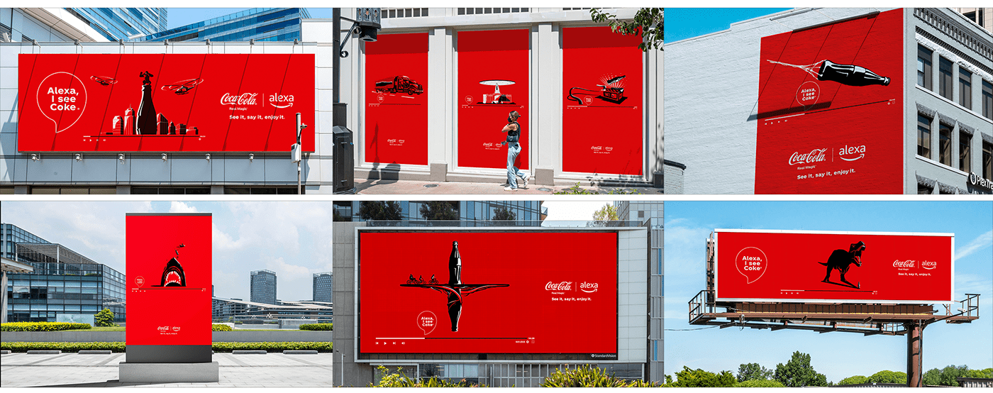 Coca Cola Cannes lions Radio Alexa ads poster Movies craft designs