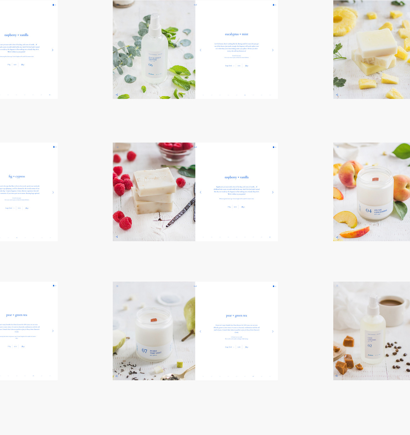 candle Packaging logo branding  labels soap Website design Scented products