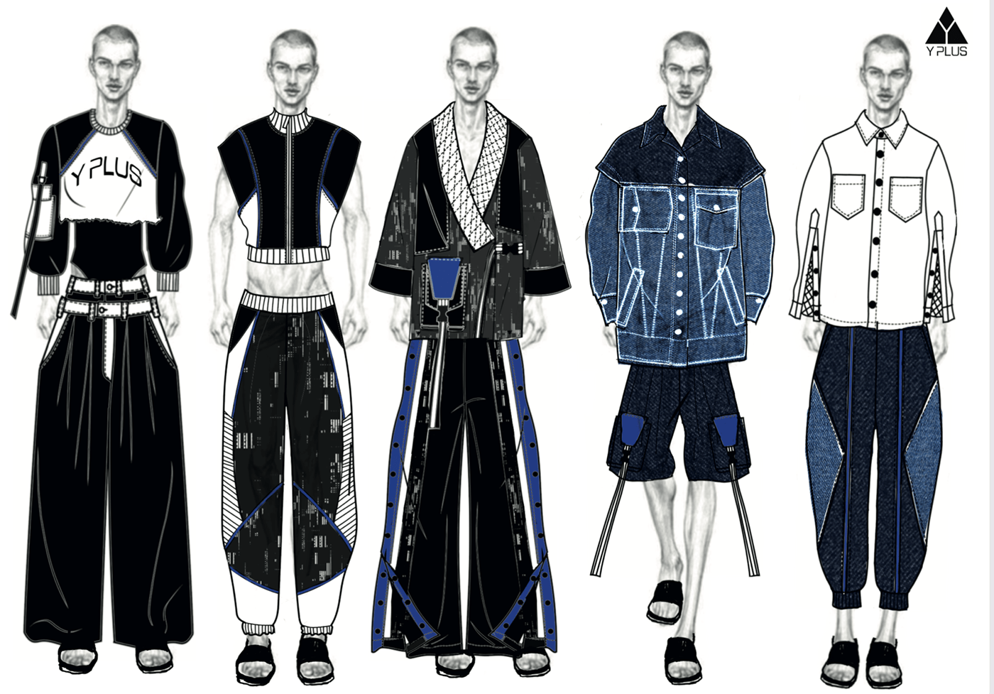 3Dclo clothes Fashion  graphic design  ILLUSTRATION  manifacture mercedesfashionweek pattern photoshop unisex