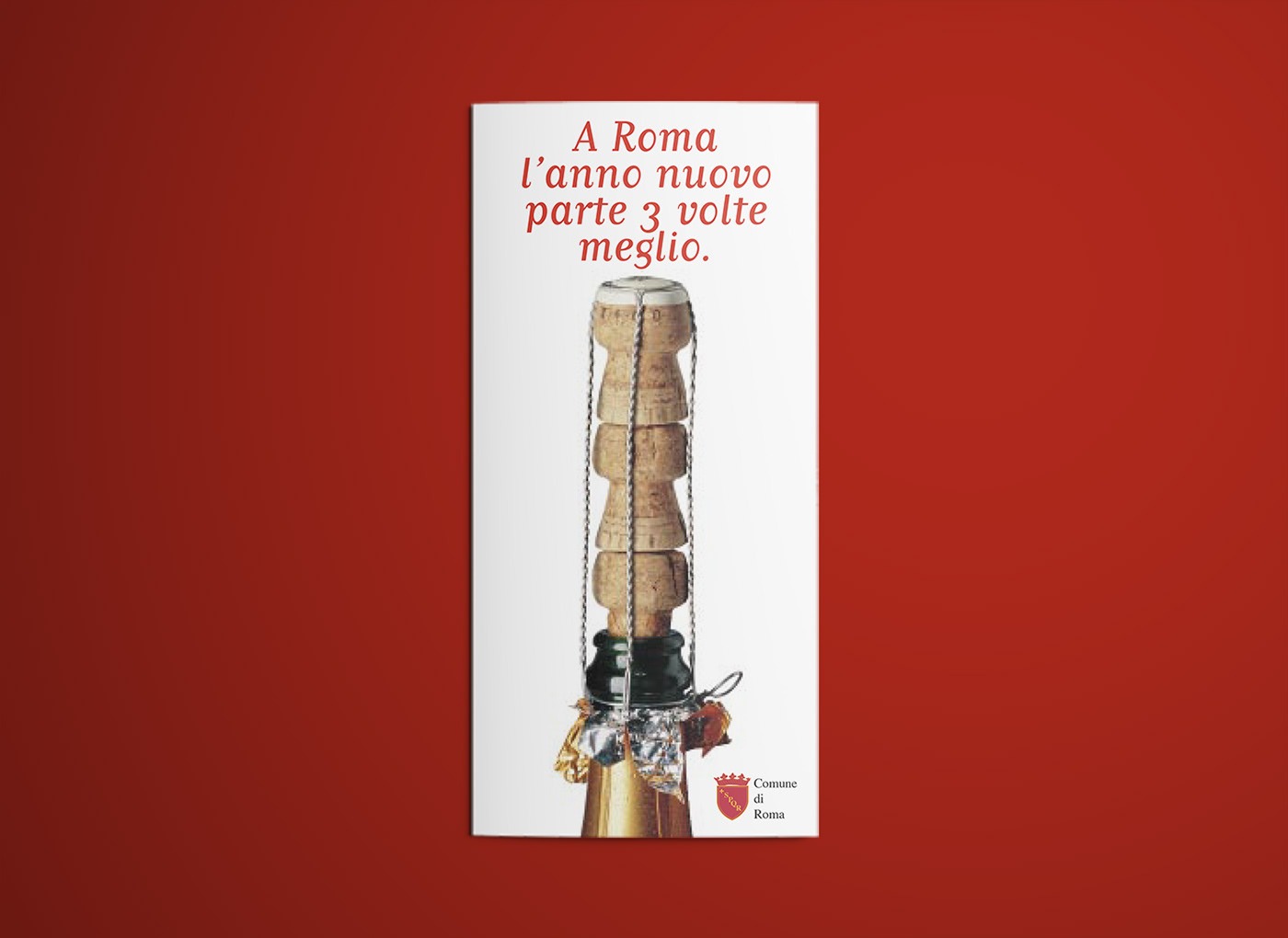 affissione billboard capodanno city locandina manifesto photoretouching poster pubblicita roma