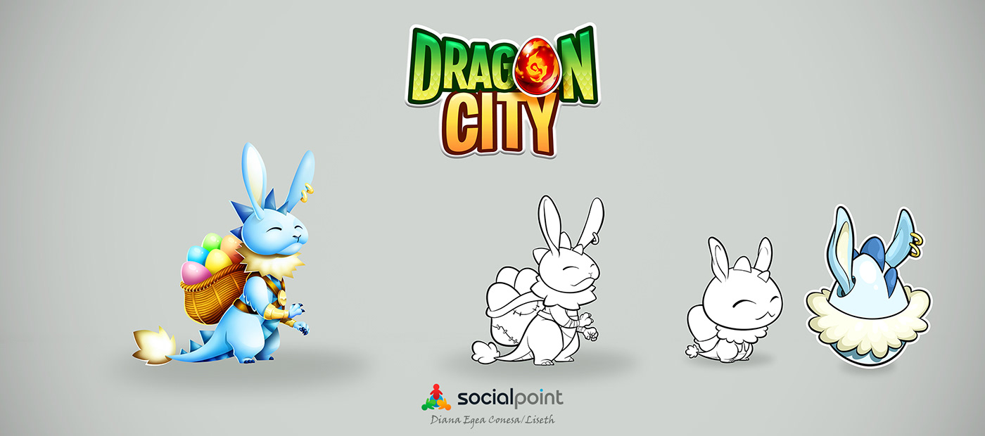 videogame concept art Character design  evolution dragons flame Social Point Dragon City