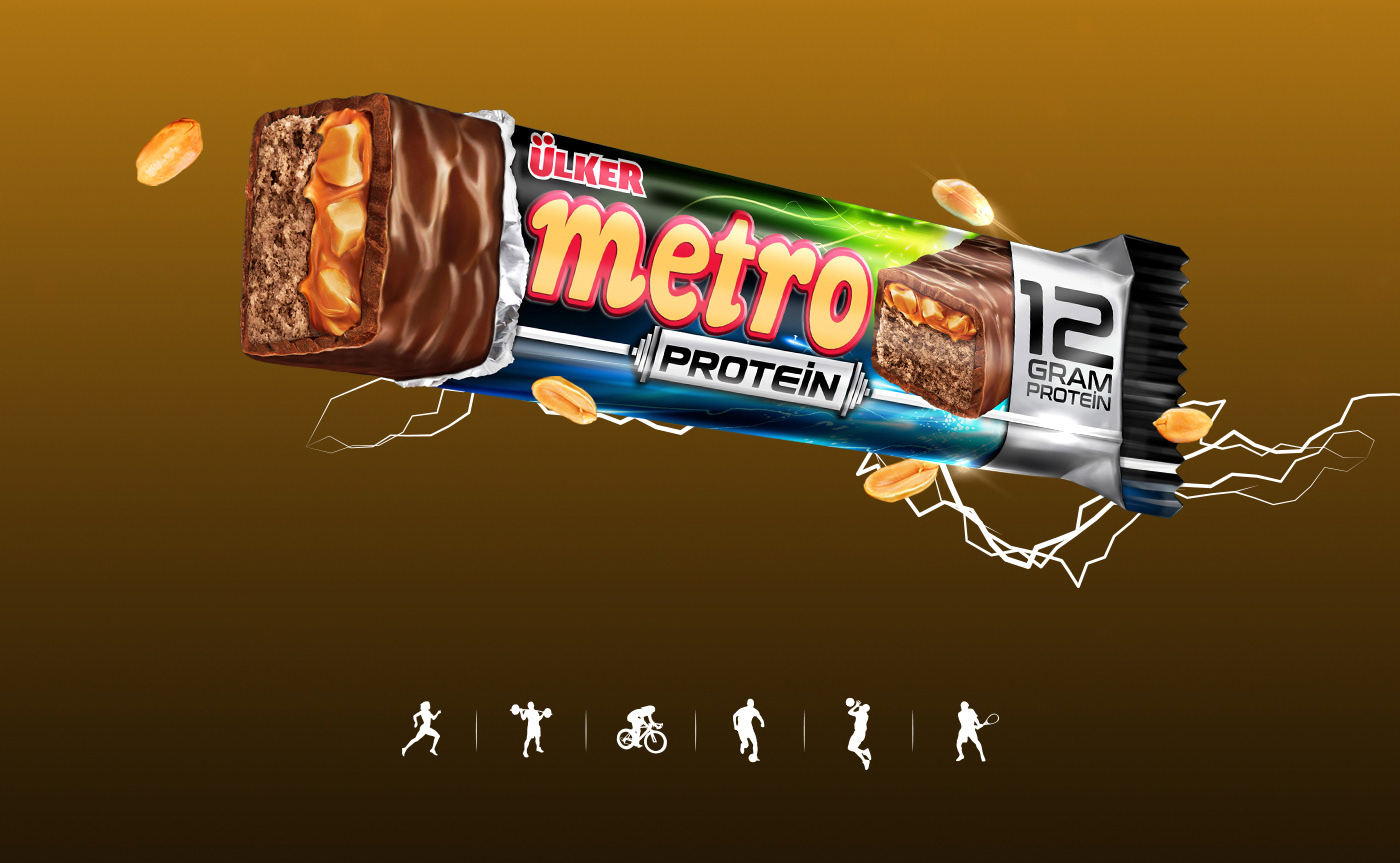 poster Keyvisual Metro Protein protein ulker metro chocolate energy bar ENERYBAR