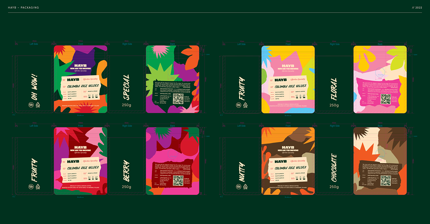 artwork Coffee colorfull festival handmade ILLUSTRATION  label design MACHALSKI Packaging roastery design