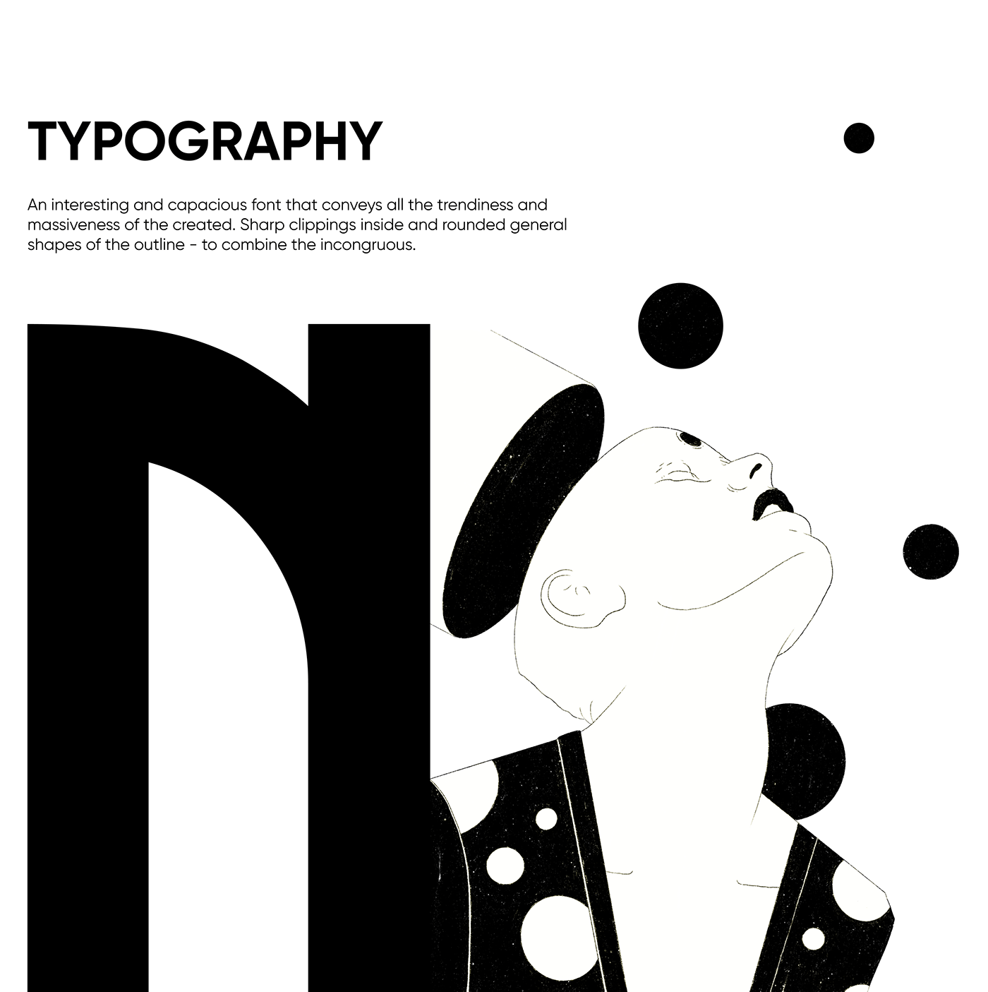 black and white design Digital Art  digital illustration graphic graphic design  ILLUSTRATION  poster sketch typography  