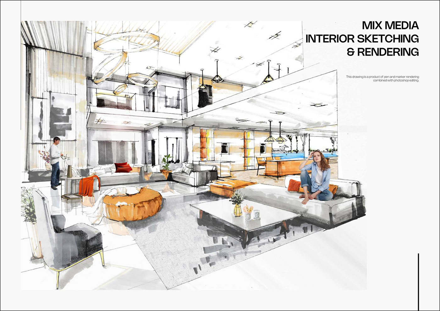 interior design  architecture portfolio design Interior SketchUP Office residential community center Exhibition 