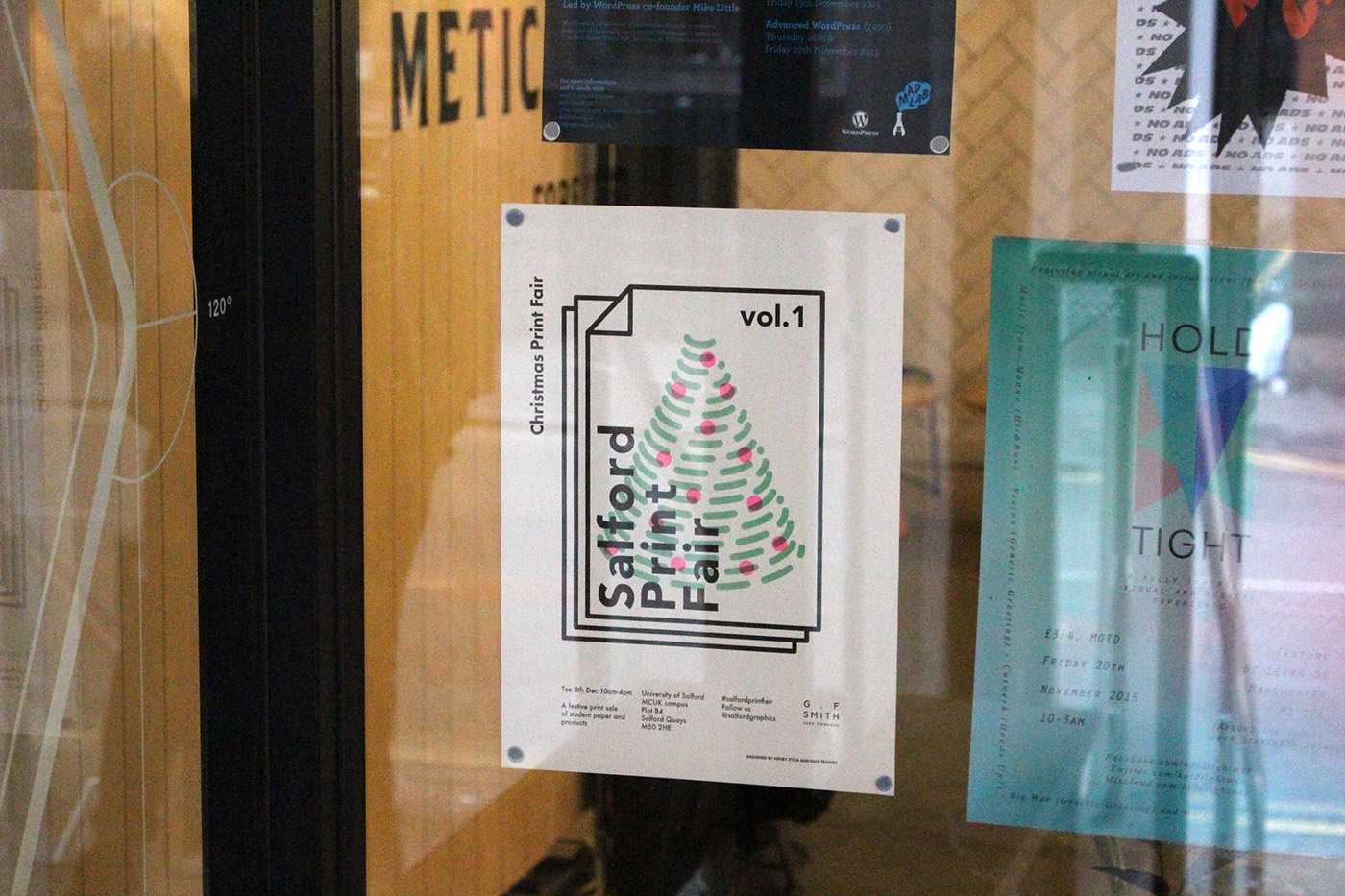 Adobe Portfolio print Fair salford manchester Christmas Tree  Riso