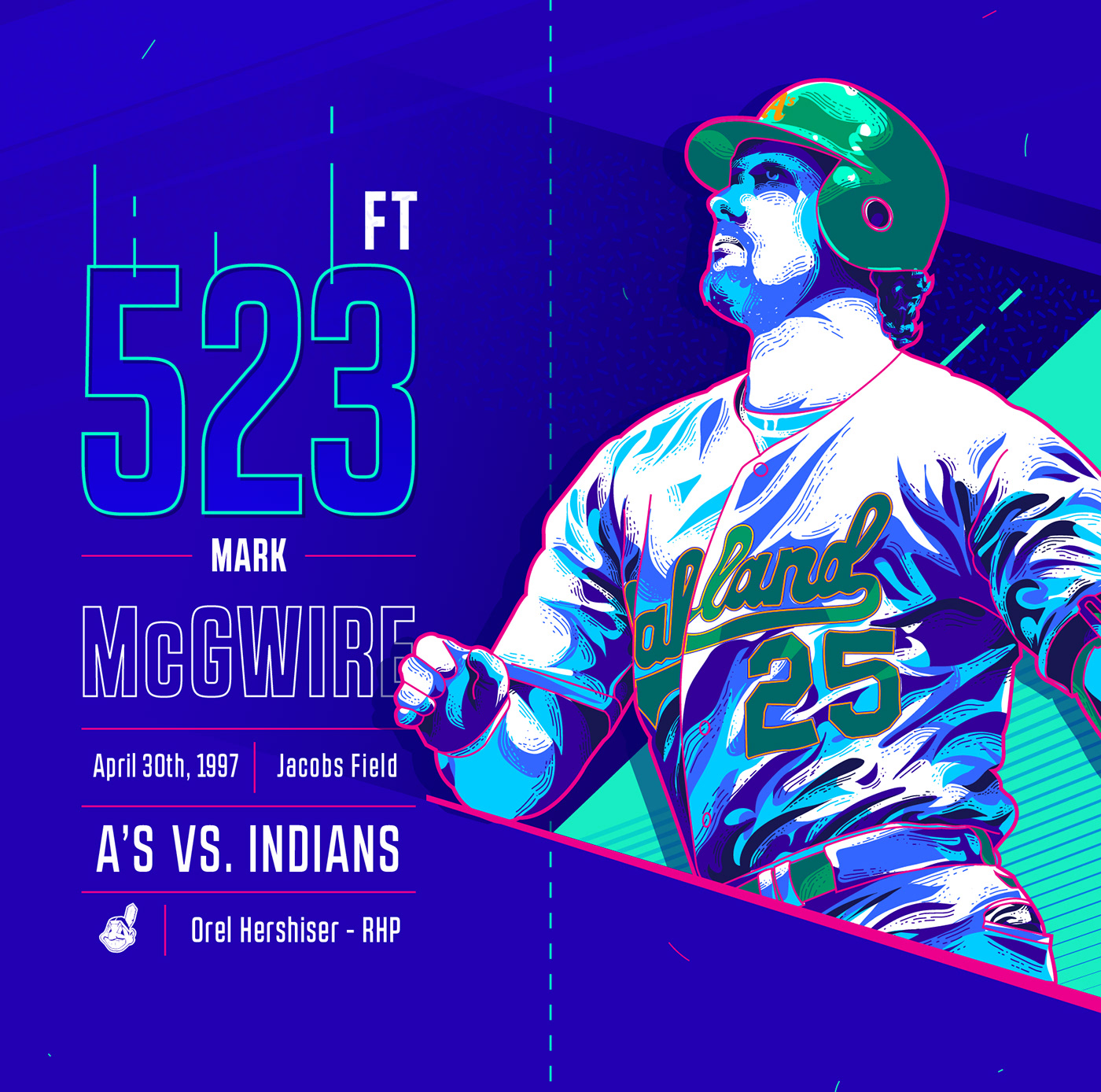 mlb baseball Home Run sports graphic design  ILLUSTRATION  infographic color 90's athletics