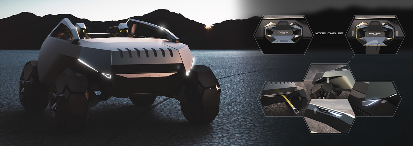 automotive   car cardesign design future jeep off road suv Vehicle