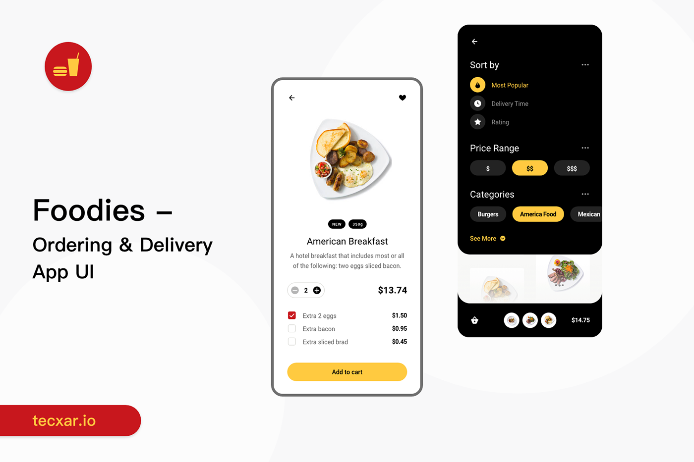 Android UI food delivery food delivery app Interaction Designing iOS UI minimal design Mobile App Designing mobile app development product design  uiux