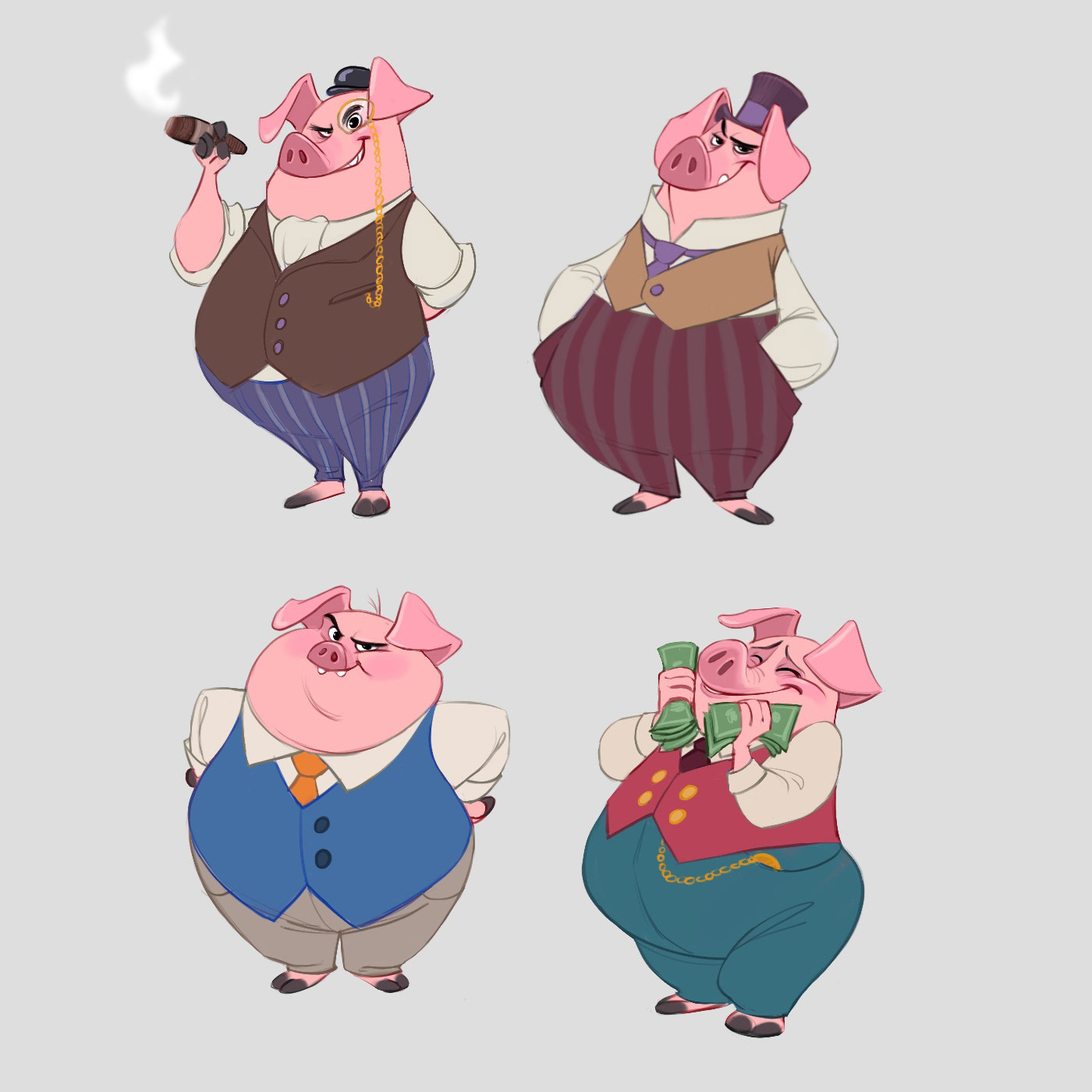 Bribe cash Character Character design  concept fat greed greedy mayor money pig politics sketch suit