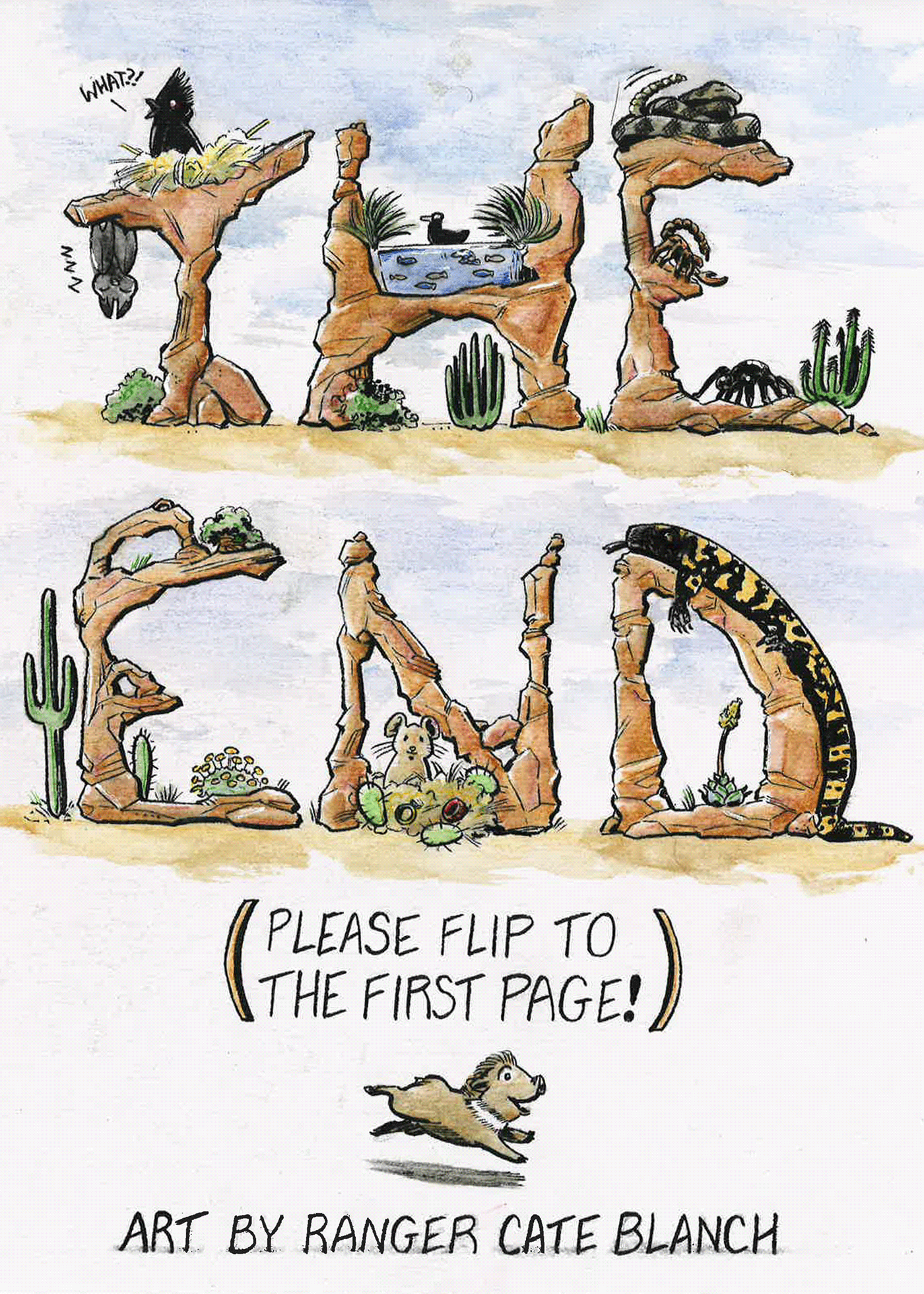 arizona cartoon comic desert Nature Park psar safety SAR sonoran