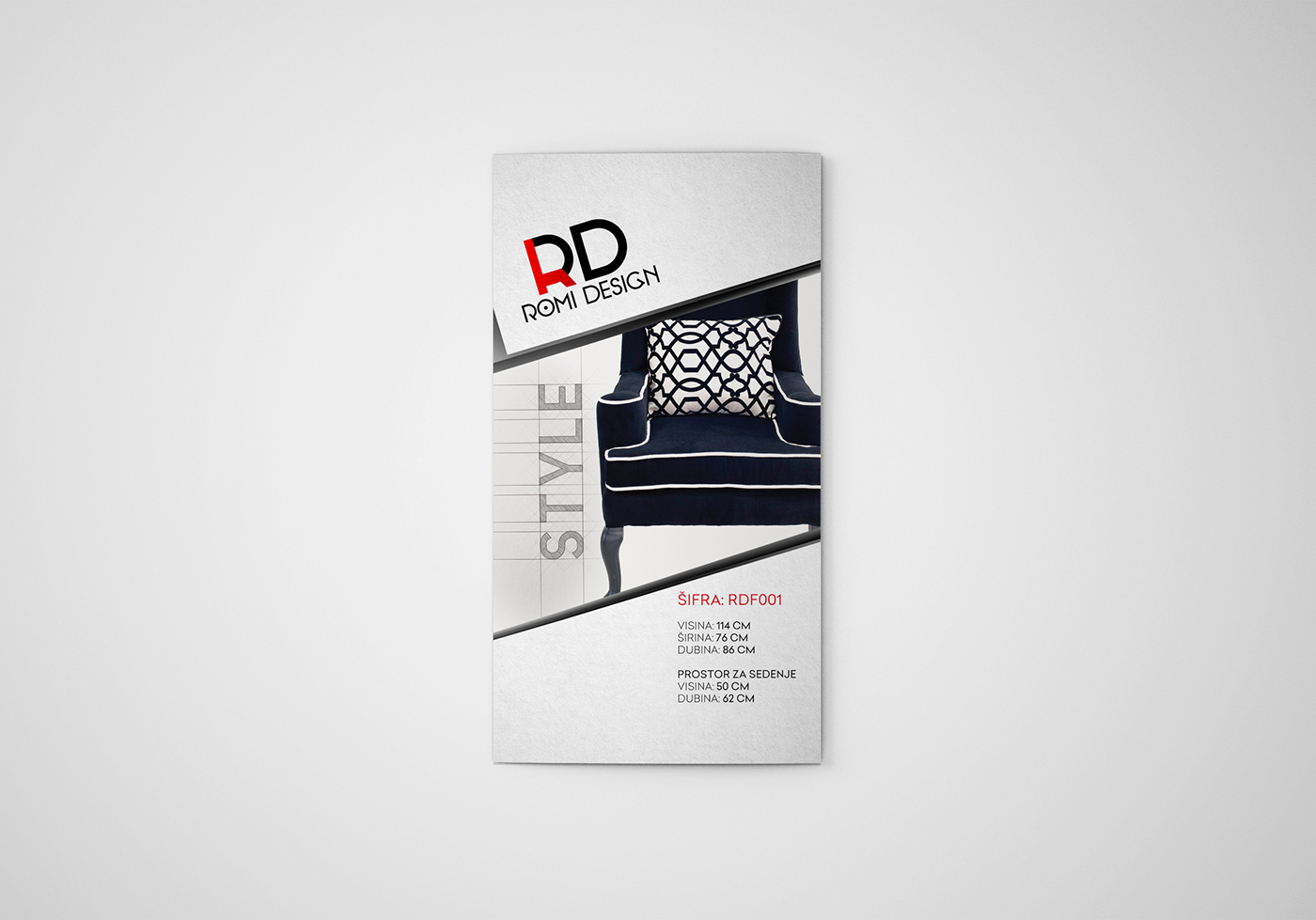 logo print businesscard Catalogue brand design romidesign Romi graphic cover furniture modern